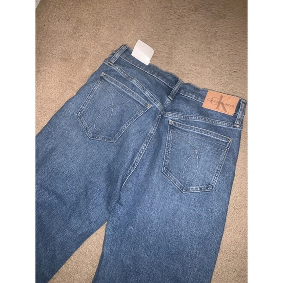 Calvin Klein High Rise Wide Leg Jeans 29/30 denim classic wide leg casual fall - Picture 6 of 6